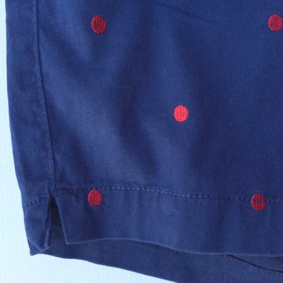 Blue Epic Polkadot 4” Shorts Navy Blue & Red 4 - Picture 4 of 7